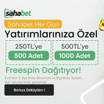 Sahabet yatırımlarınıza her gün freespin dağıtıyor